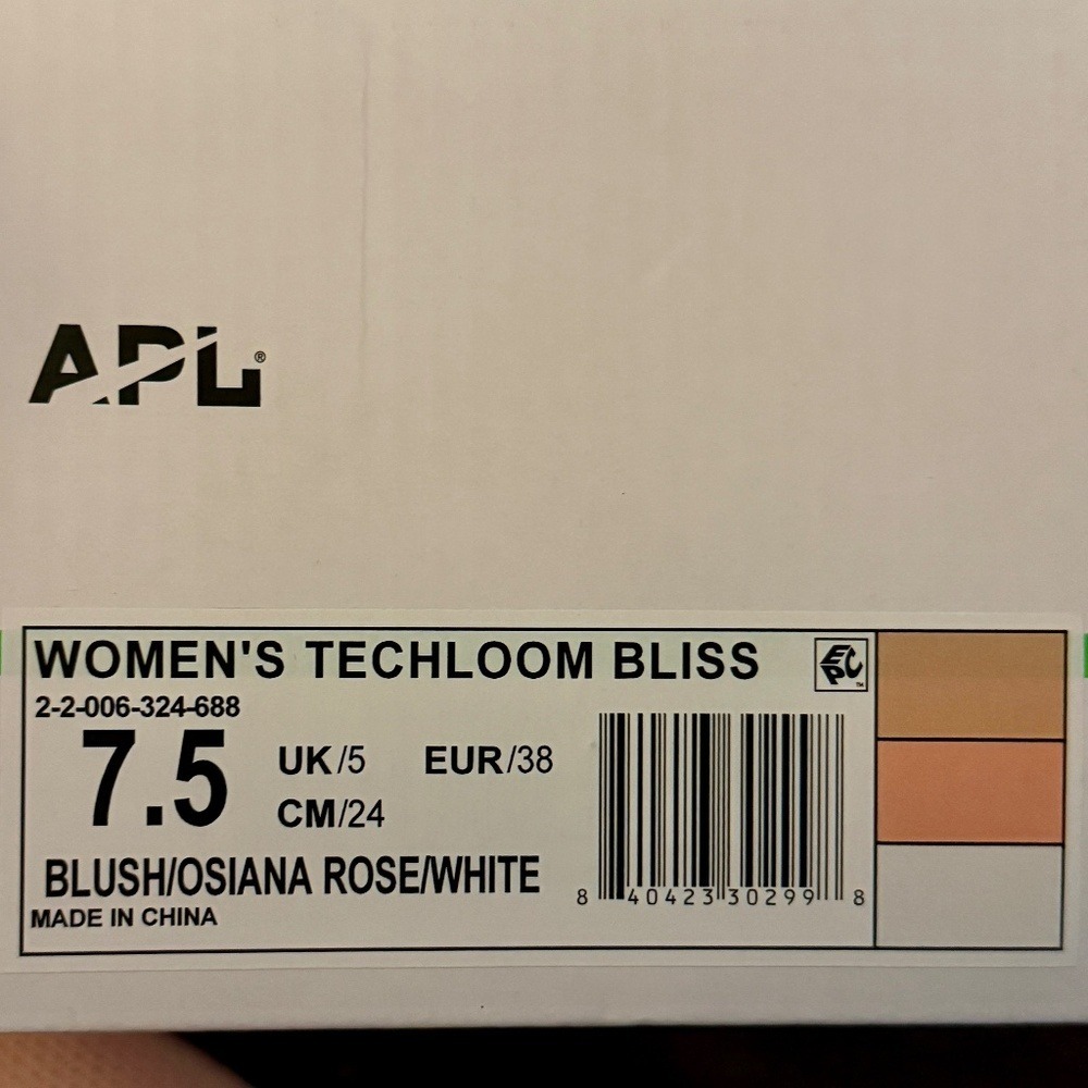 NIB APL TechLoom Bliss Sneakers | Size 7.5 - Blush/Osiana Rose/White - Picture 6 of 6